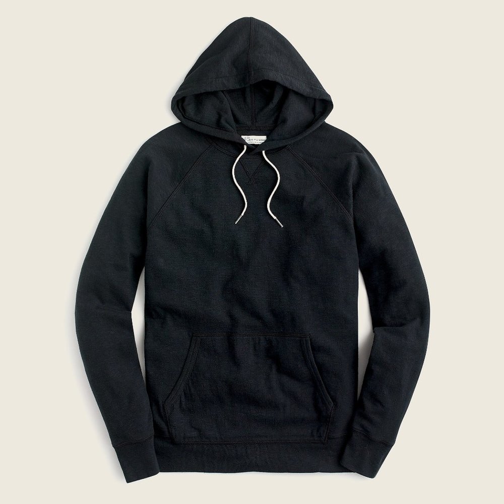 J. Crew Double-knit pullover hoodie M